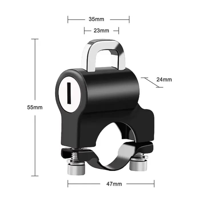 Mini serrure de casque portable