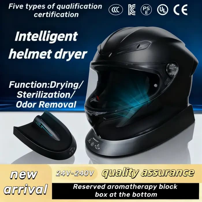 Sèche-capaceteuse et stérilisateur portables pour moto