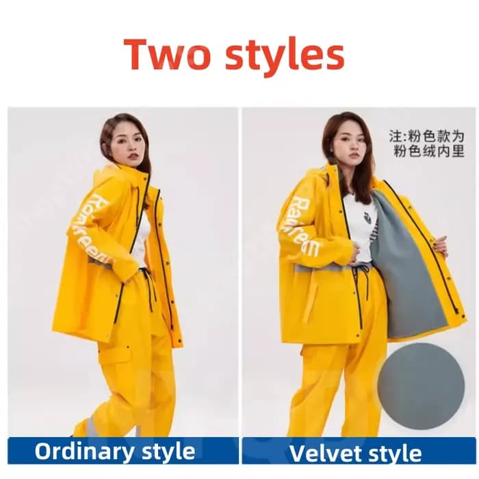 Imperméable d'équitation de moto imbibé de style en peluche
