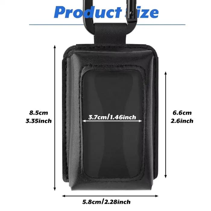 Étui pour ouvre-porte de garage avec mousqueton, support portable anti-perte léger avec mousqueton, support de télécommande de garage pour l'extérieur