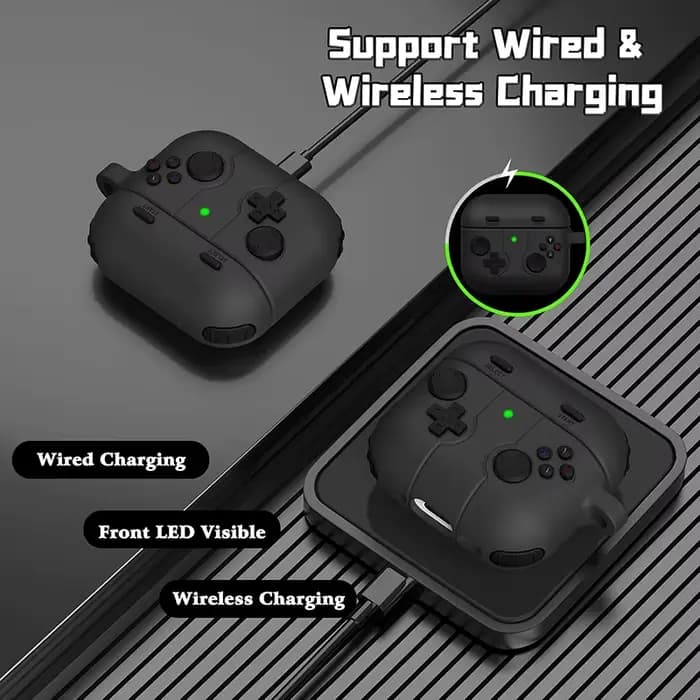 Étui de Protection pour écouteurs Apple AirPods 3 4, housse antichoc en Silicone avec dessin animé mignon pour manette de jeu, accessoires pour Airpods Pro/Pro 2