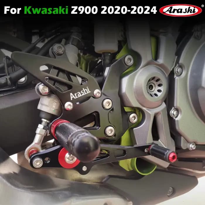 Accessoires de moto repose-pieds repose-pieds pédale repose-pieds arrière ensemble arrière pour KAWASAKI Z900 2020-2024