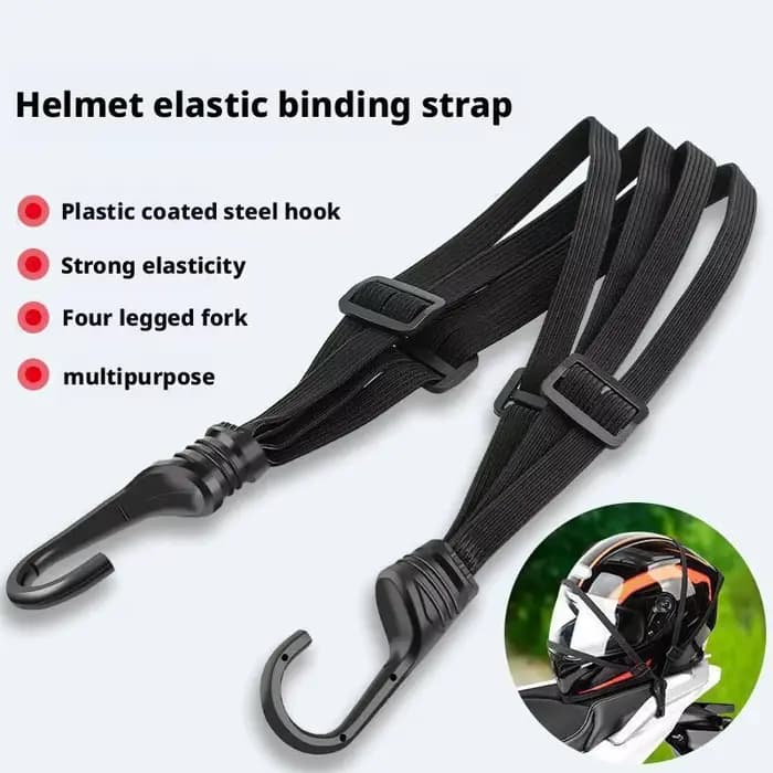 1 pièce Sacoche de transport élastique pour moto avec crochet de sécurité – Polyvalente pour casque et équipement