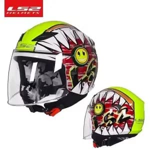 Original LS2 OF602 enfants casque de Moto dessin animé demi-casque été