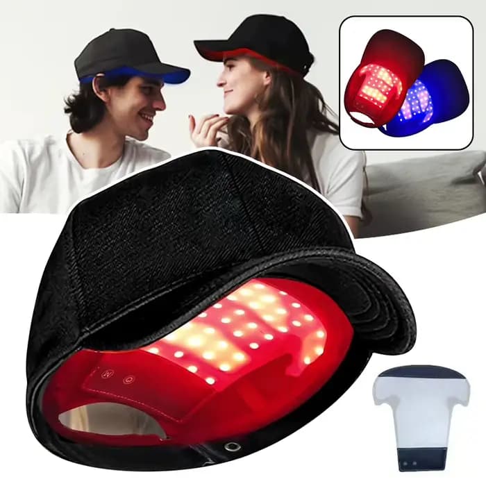 Lasers casquette de croissance des cheveux casques de thérapie par lumière rouge infrarouge chapeau traitements de perte de cheveux chapeau pour hommes femmes