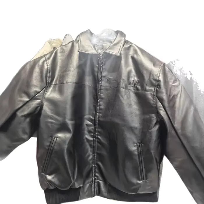 Blouson de moto en cuir PU avec broderie de diamants