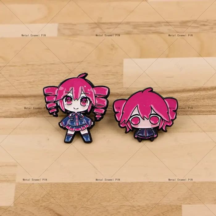 Broches émaillées, épingles de revers et badges Kawaii à l'effigie de personnages de chanteurs virtuels pour sacs à dos, accessoires de costume, bijoux de mode et cadeaux
