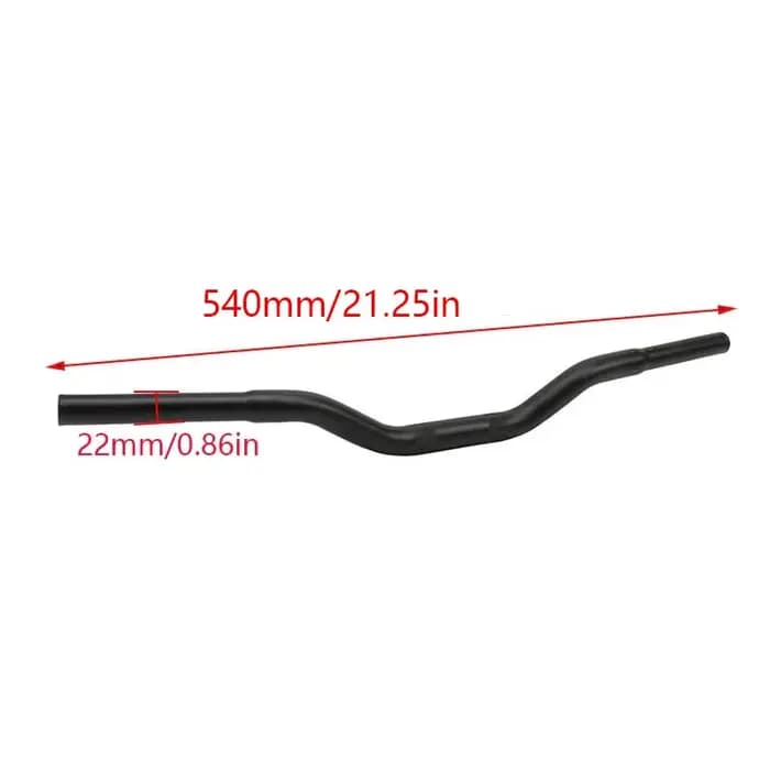 Guidon de moto 22 mm, 545 mm