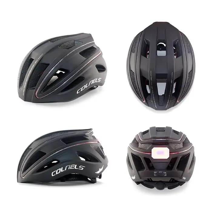 COLNELS casque de cyclisme professionnel chargeur USB feu arrière avec barre lumineuse Sports d'équitation en plein air