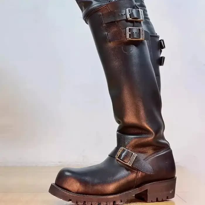 Bottes de moto rétro pour hommes