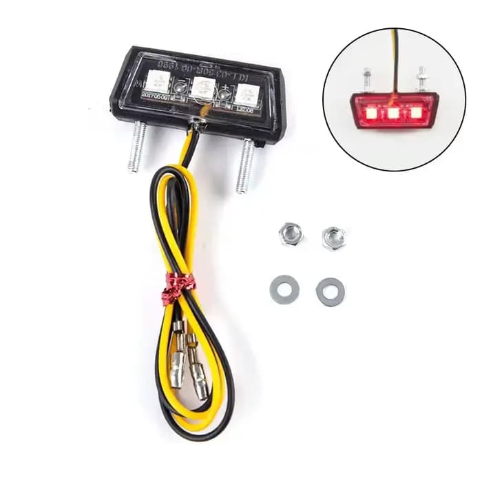 Lumière LED étanche pour plaque de planificateur de moto, modification, 12V
