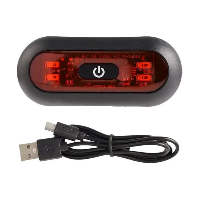 Casque de moto à lumière LED iodée