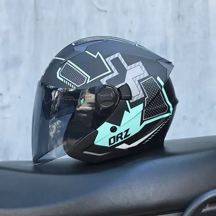Casque demi-coque rétro ORZ pour hommes et femmes
