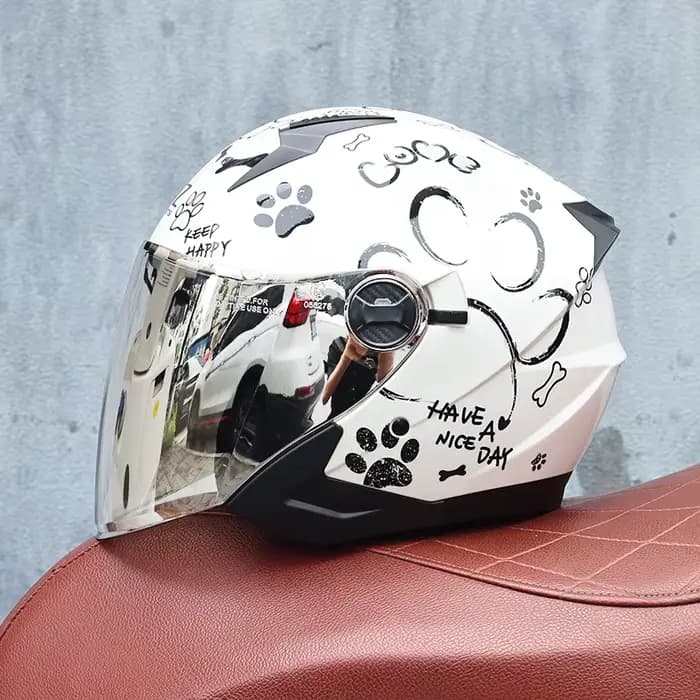 Casque demi-coque rétro ORZ pour hommes et femmes