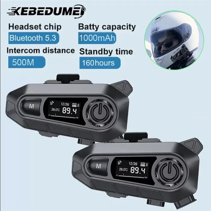 Casque Intercom Bluetooth 5.3 pour Moto