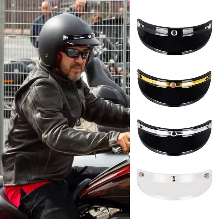 Motorcycle Face Shield Visor Retro