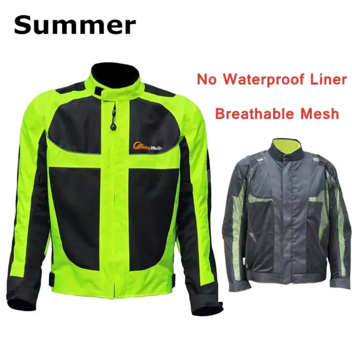 Veste de moto réfléchissante respirante d'été pour hommes et femmes