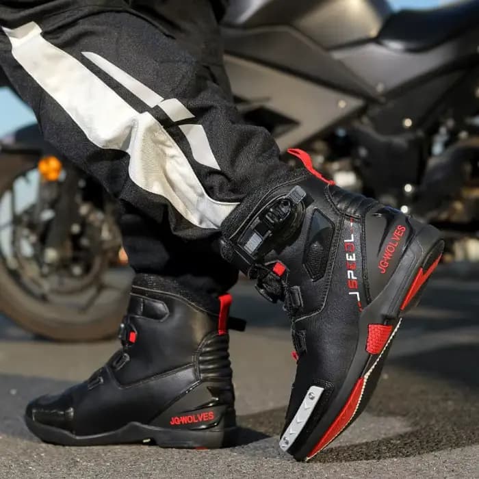 Wolf – bottes de moto en cuir pour hommes