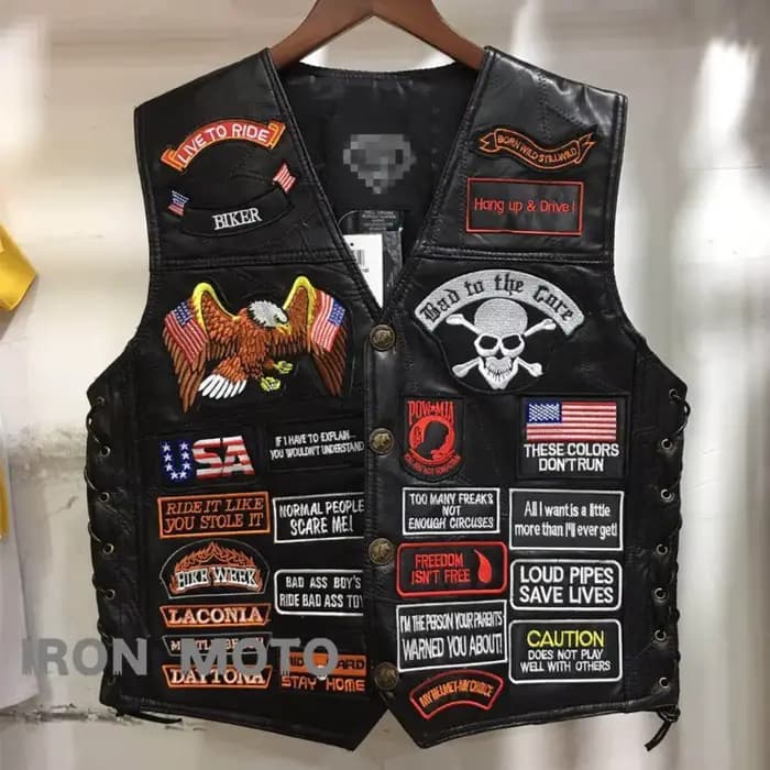 Gilets de moto grande taille pour hommes
