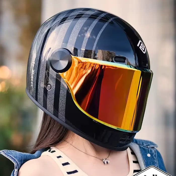 FASEED Dernier modèle de casque intégral rétro pour moto
