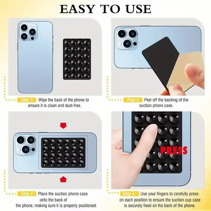 Support de téléphone à ventouse en silicone