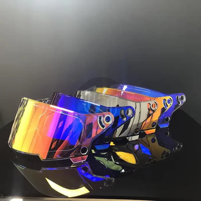 Visière de casque de moto anti-UV PC
