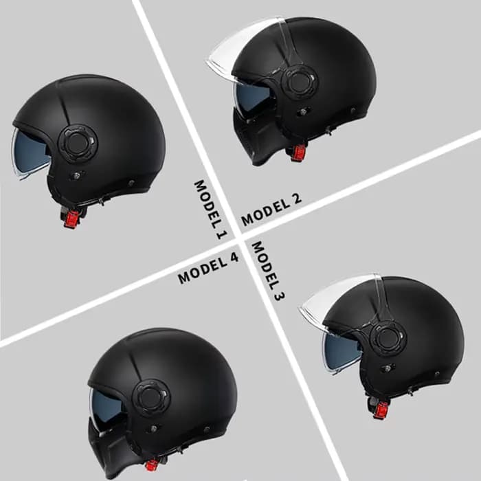 Cyril Casque de moto modulaire avec double visière