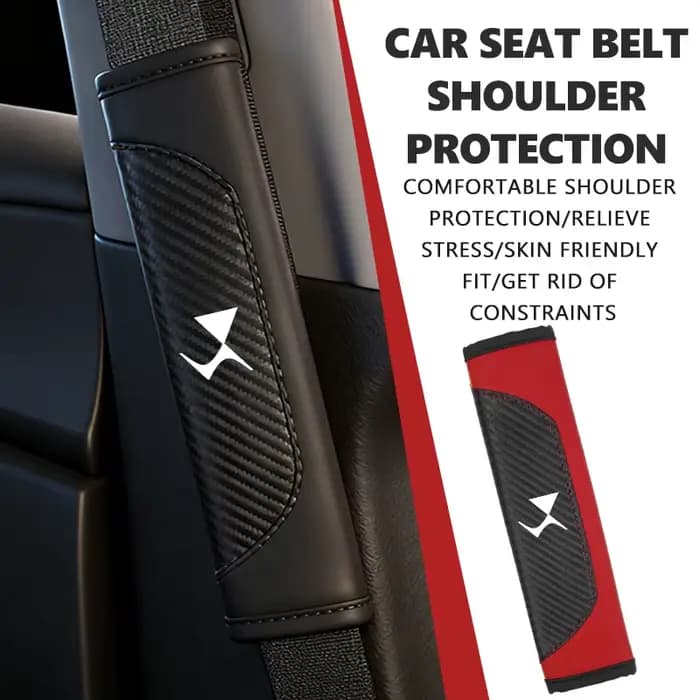 Sangle de ceinture de sécurité en cuir pour voiture, accessoires pour DS DS3 DS5 DS6 ‌   DS7 ‌ DS9 ‌   E-Tense DS5LS ‌ ‌ DS4S ‌ ‌ SAUVAGE