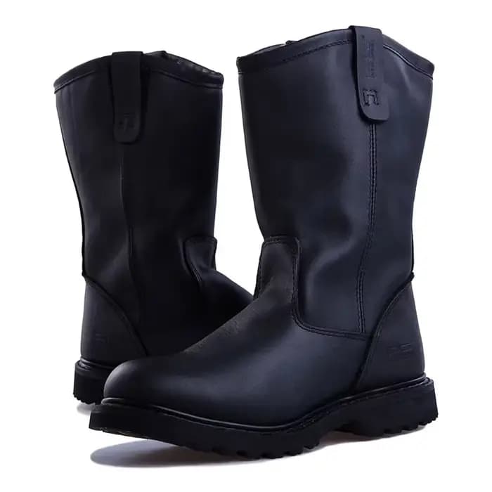 Pf Cow – bottes de moto en cuir véritable pour hommes et femmes
