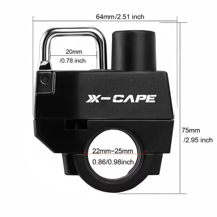 Verrou de casque de moto
