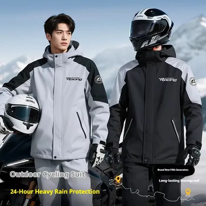 Combinaison de pluie pour motard