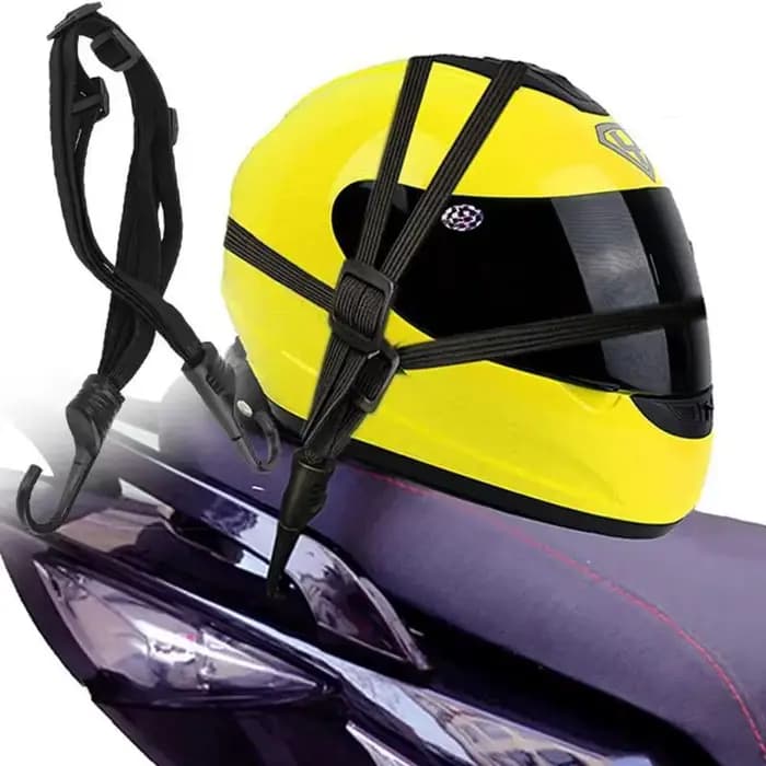 1 pièce Sacoche de transport élastique pour moto avec crochet de sécurité – Polyvalente pour casque et équipement