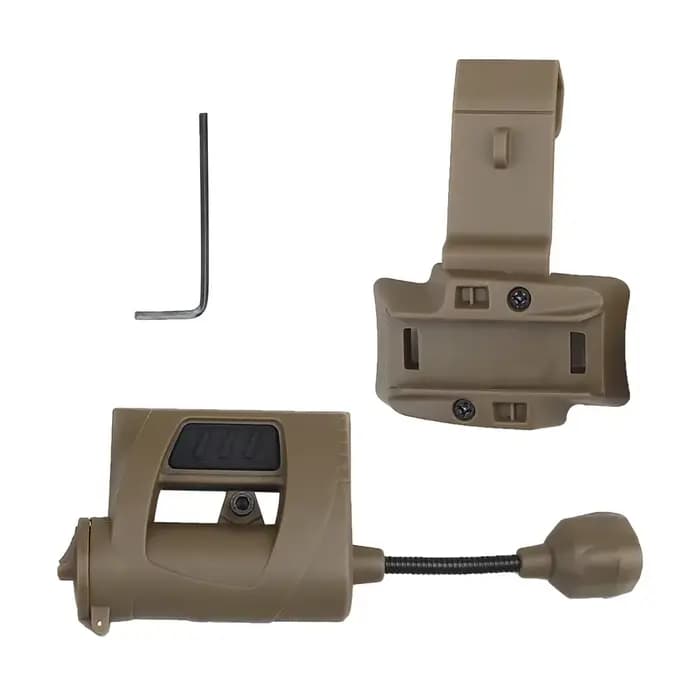 Lampe de casque tactique, 3 modes, lampe de poche LED, éclairage nocturne extérieur pour la chasse au laser, le cyclisme militaire, la pêche, lampe de casque