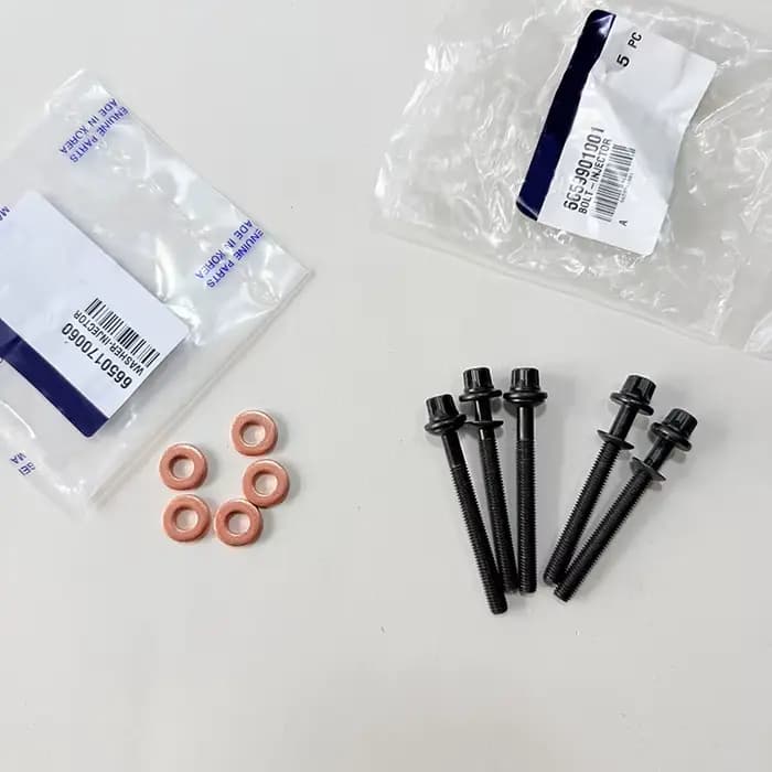 Boulons d'injecteur de carburant + rondelle OEM
