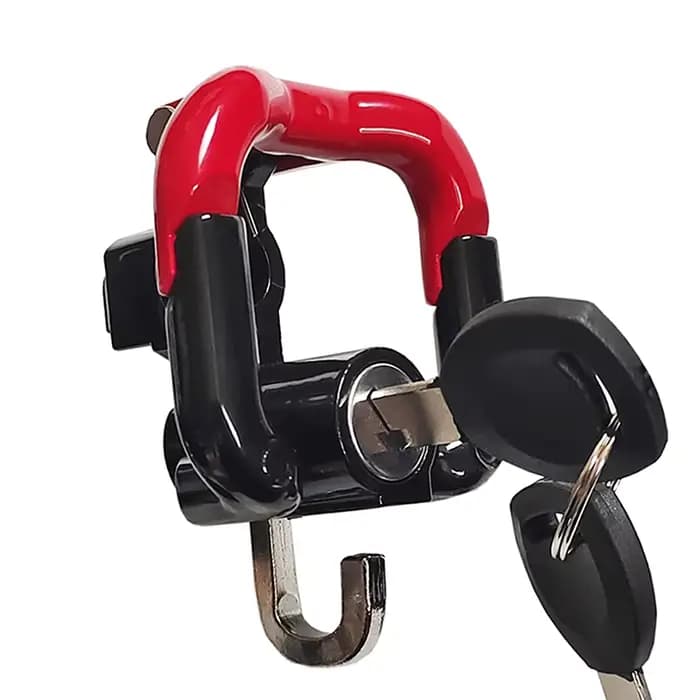 Verrou de sécurité antivol pour casque de moto en aluminium