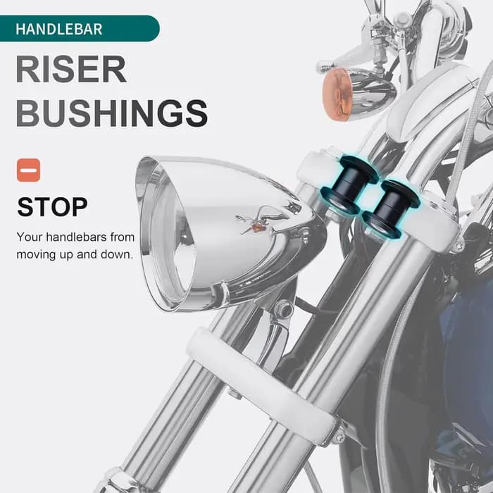 Accessoire de bague de levage de guidon robuste de moto pour Harley Touring 1983-2025 Softail 2018-2025 bagues en polyuréthane