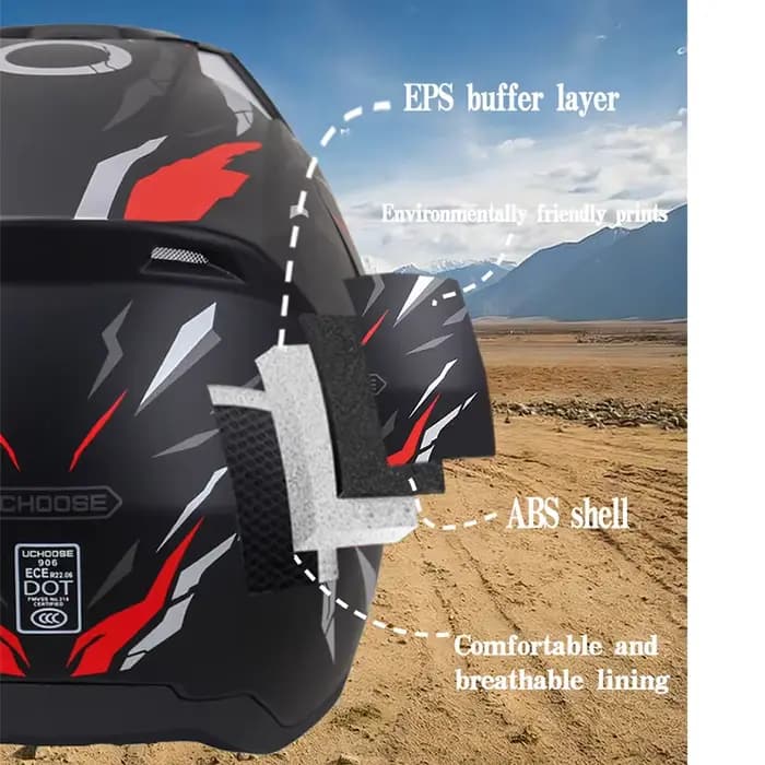Casque tout-terrain pour moto 906