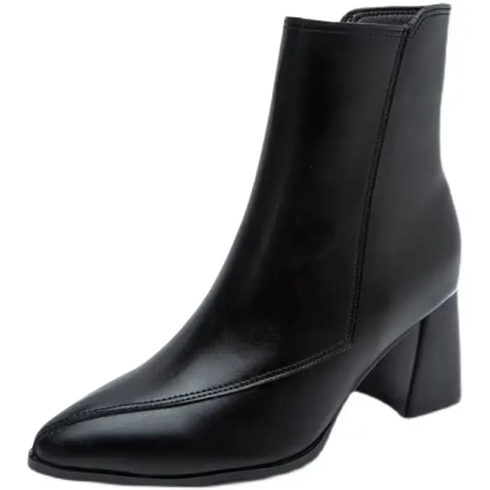 Bottes fines pour femmes, style britannique, nouvelle collection printemps-automne, bout pointu, fermeture éclair latérale fine, bottes noires et nude pour femmes