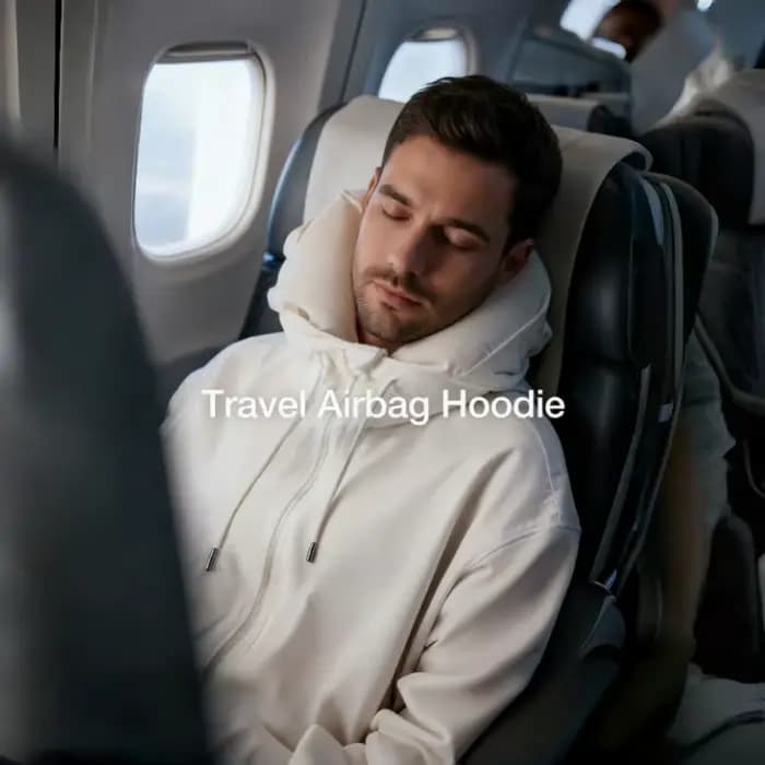 Airbag à capuche voyage cou