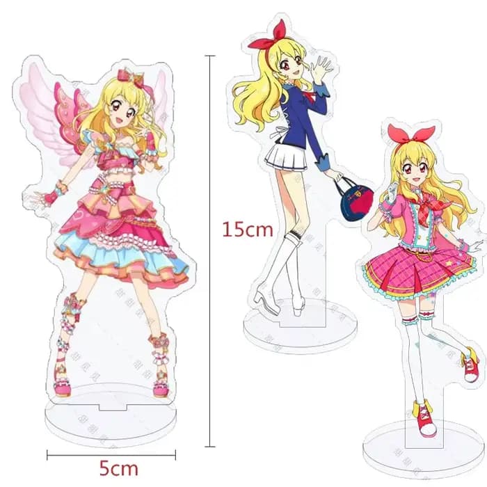 Kawaii Aikatsu support signe acrylique Animation créative étudiant enfant idole Figure Hoshimiya Ichigo ornements recueillir cadeau d'anniversaire