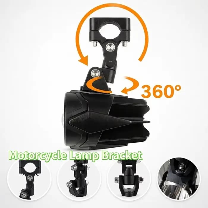 Supports de lampe antibrouillard pour moto