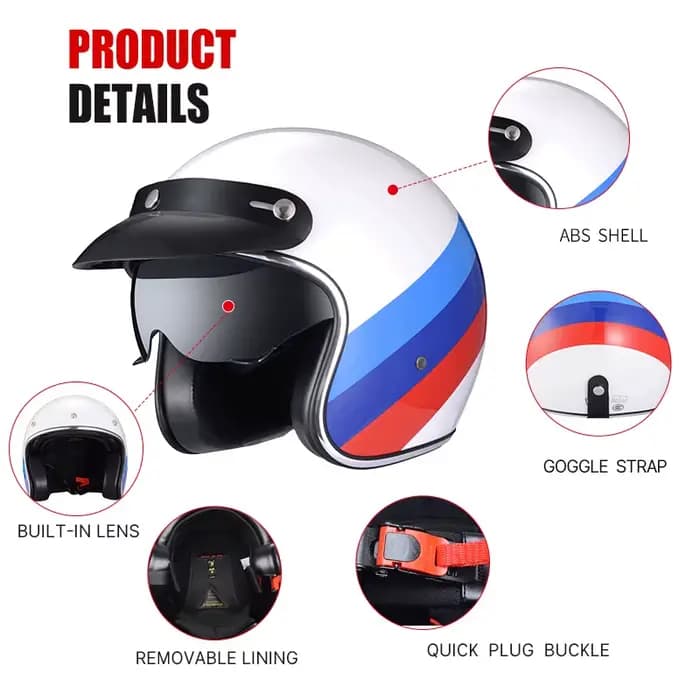 Casque de moto vintage