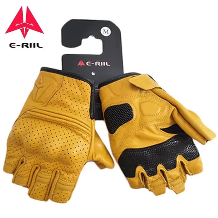 Gants de Moto en cuir de vache de mouton sans doigts