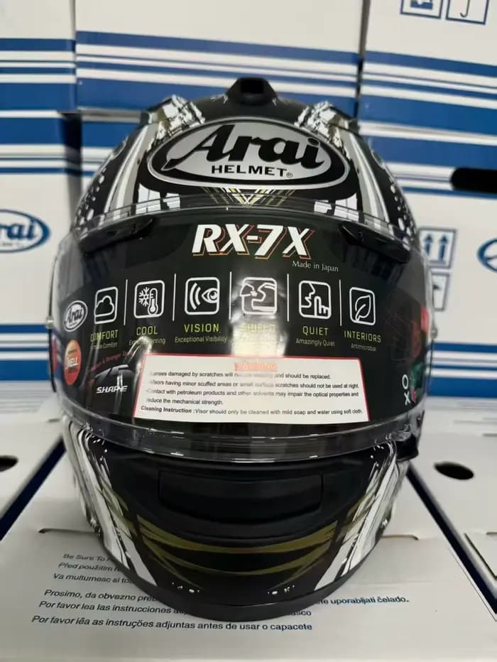 Casque de moto intégral rx7x Kiyonari noir