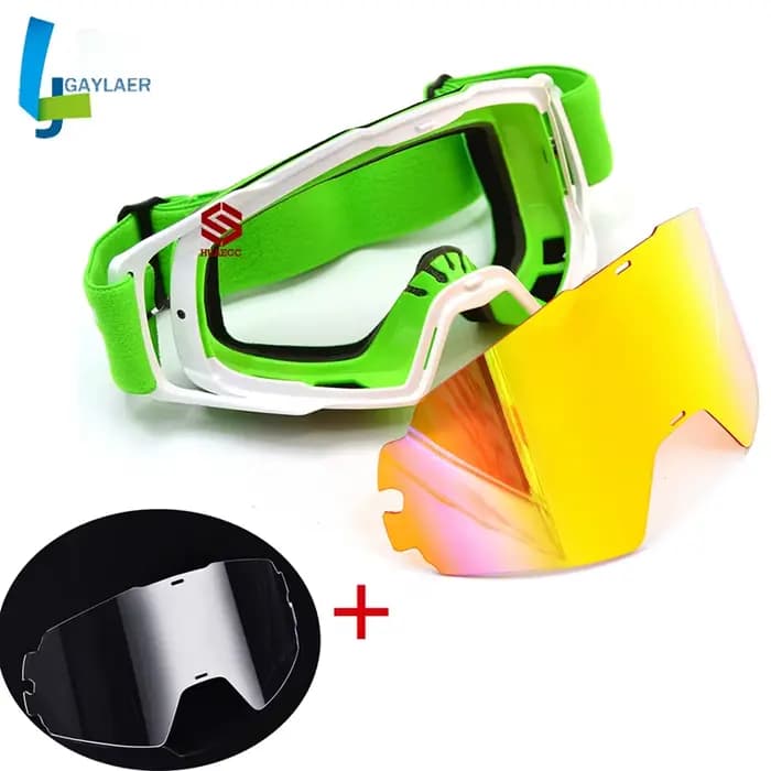 Lunettes de Motocross avec lentille Extra claire ATV Casque Gafas hors route