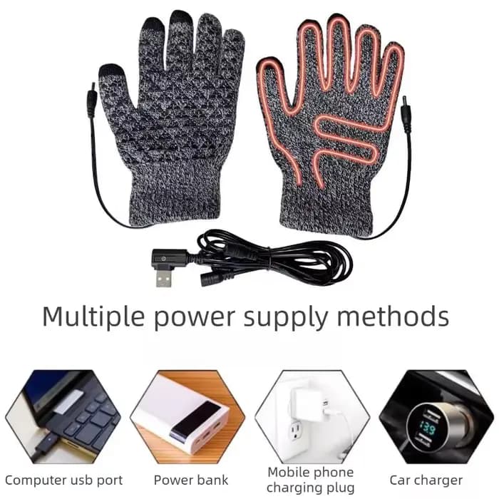 Gants chauffants USB rechargeables