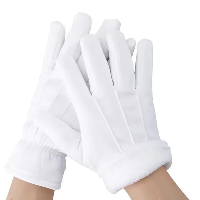 Gants chauffants blancs pour hommes