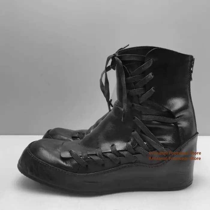 Bottes de moto à nouer en croix