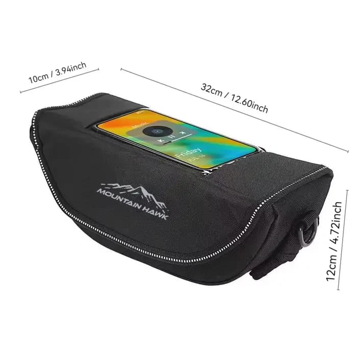 Sac de guidon de moto universel avec écran tactile
