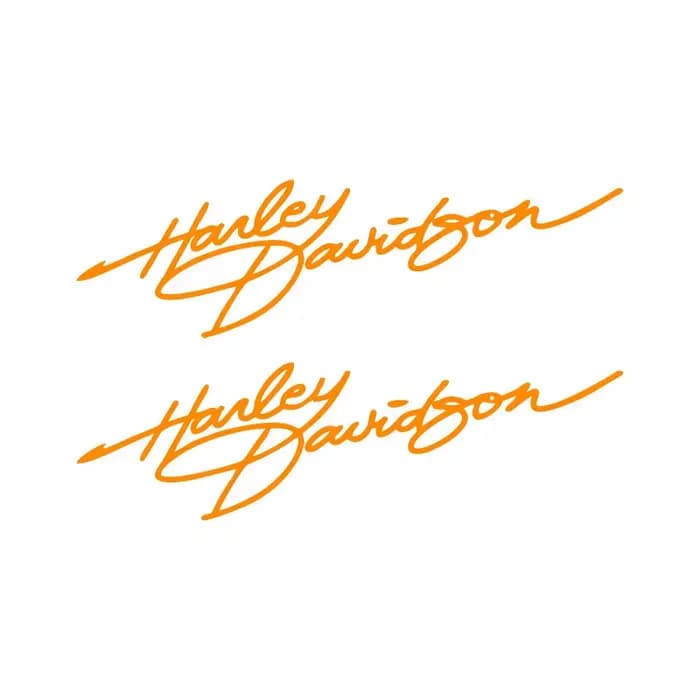 Autocollants personnalisés créatifs pour casque de moto Harley Davidson Signature